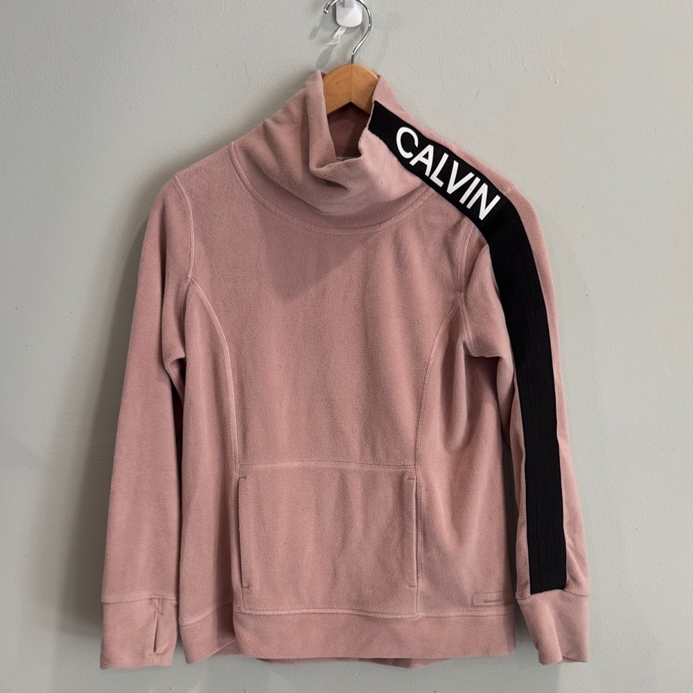 Calvin Klein Pink‎ fleece with Black Logo Accent